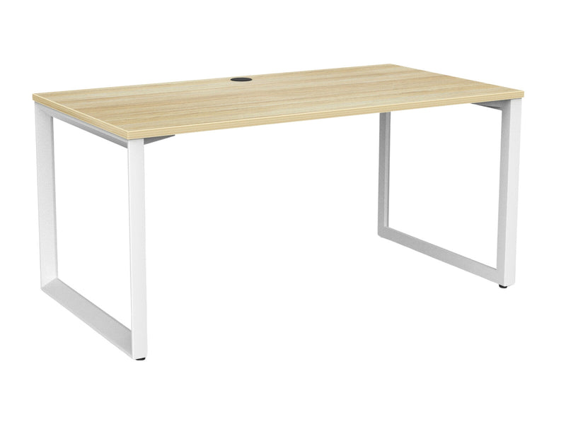 Anvil Desk 1500 x 800 / Atlantic Oak / White