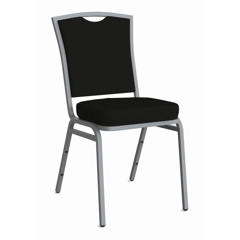 Banquet Conference Chair Black Fabric / Silver