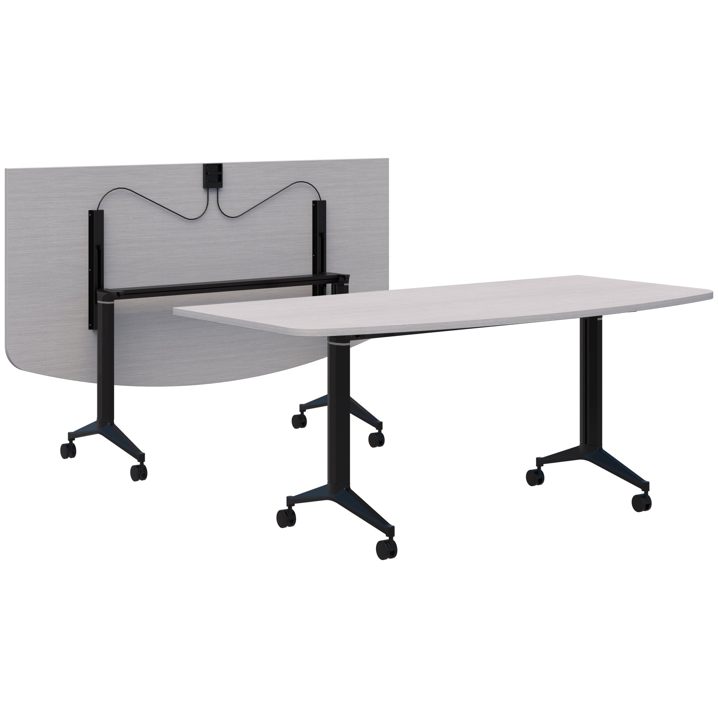 Boost Flip Table D Shape Silver Strata / Black