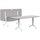 Boost Flip Table D Shape Silver Strata / White