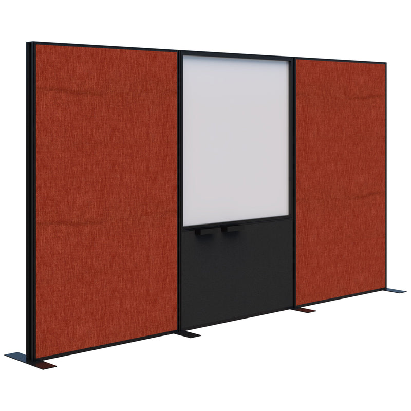 Connect Freestanding Fabric/Whiteboard/Fabric 3600 / Black / Keylargo Paprika
