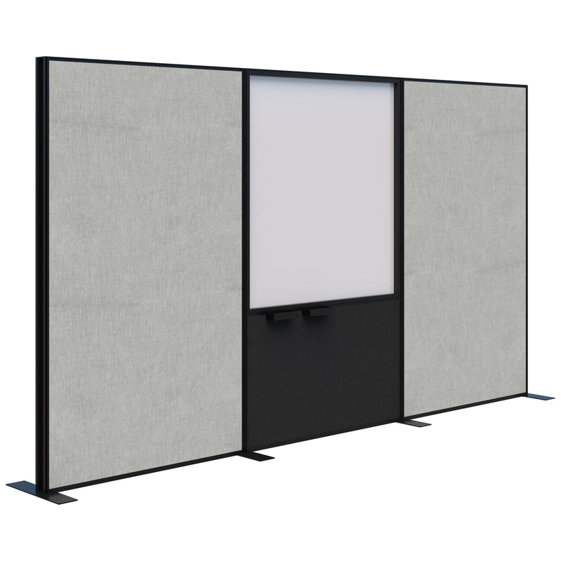Connect Freestanding Fabric/Whiteboard/Fabric 3600 / Black / Keylargo Zinc