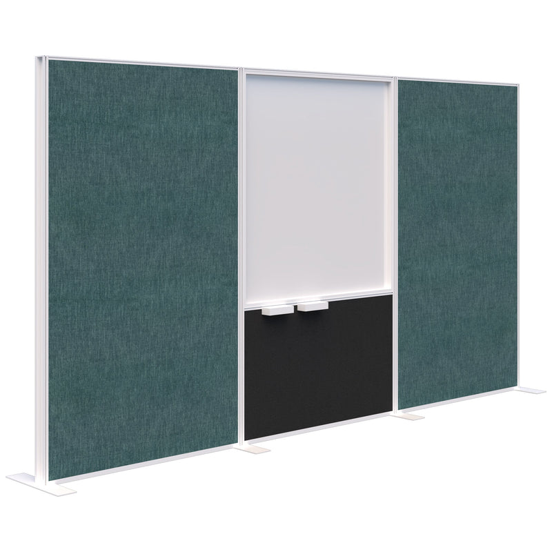 Connect Freestanding Fabric/Whiteboard/Fabric 3600 / White / Keylargo Atlantic