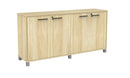 Cubit Credenza Atlantic Oak / Black / Silver