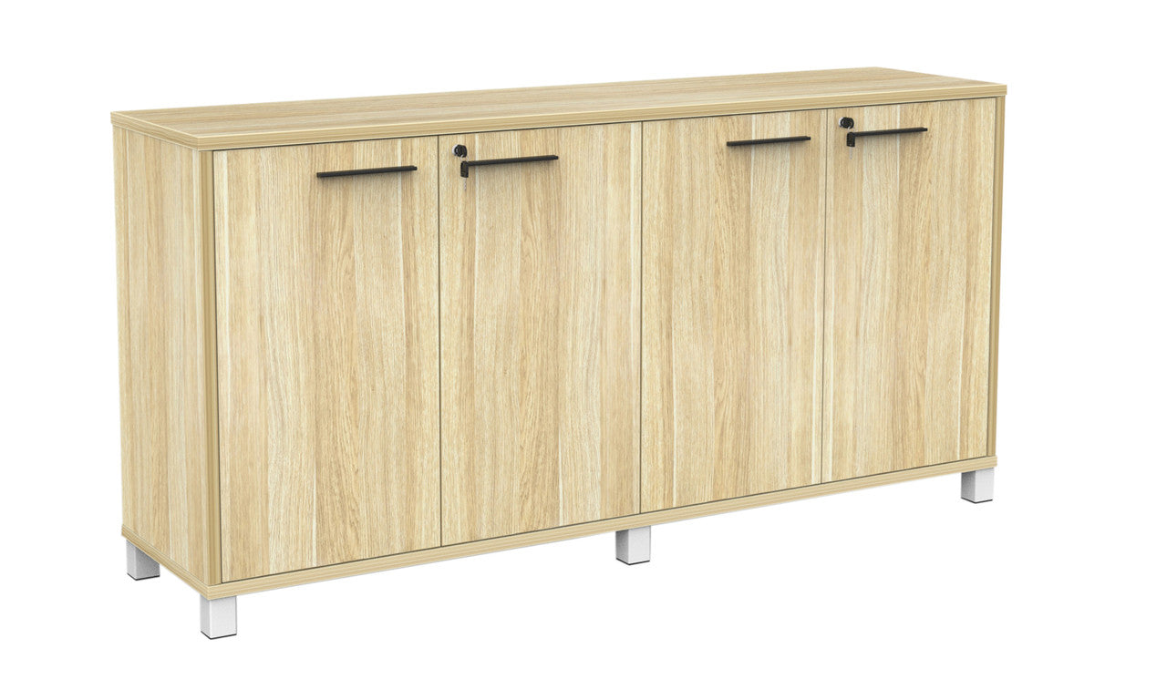Cubit Credenza Atlantic Oak / Black / White