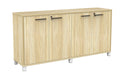 Cubit Credenza Atlantic Oak / Black / White