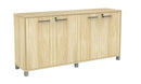 Cubit Credenza Atlantic Oak / Silver / Silver
