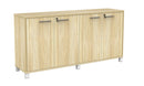 Cubit Credenza Atlantic Oak / Silver / White