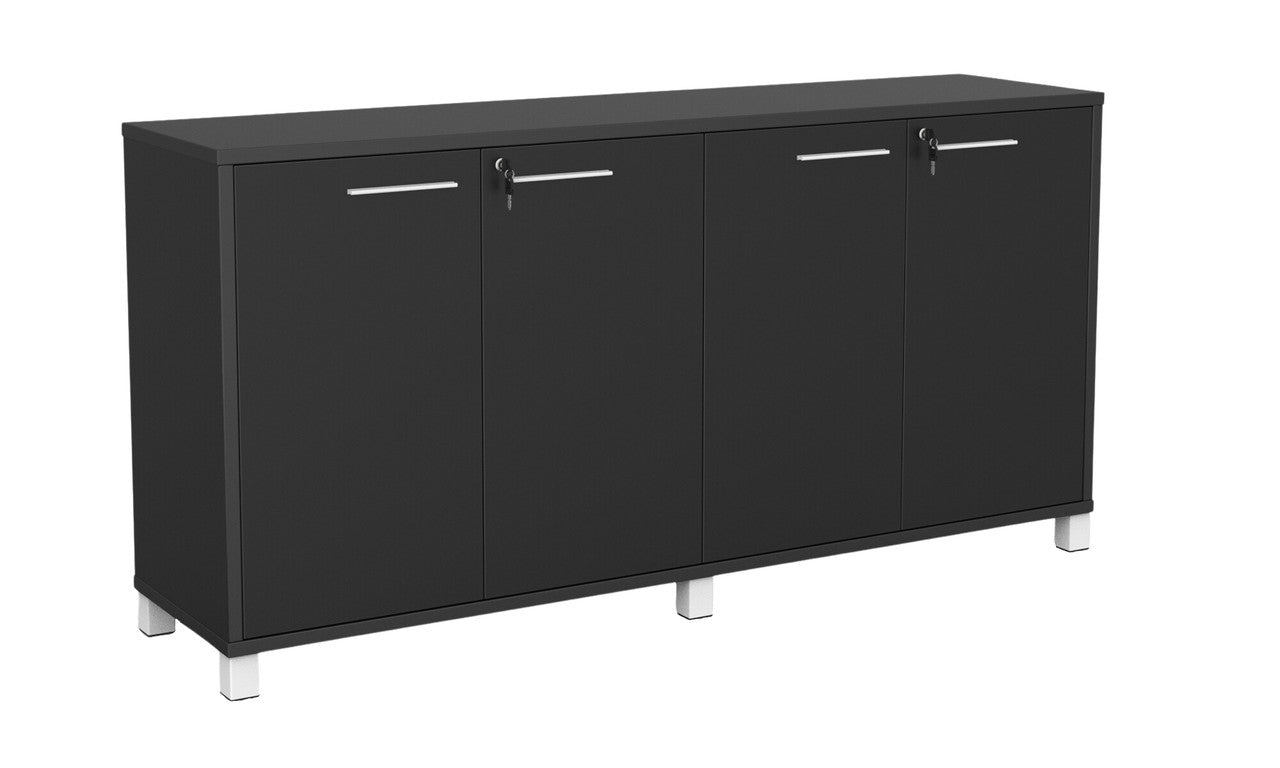 Cubit Credenza Black / White / White