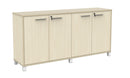 Cubit Credenza Nordic Maple / Silver / White