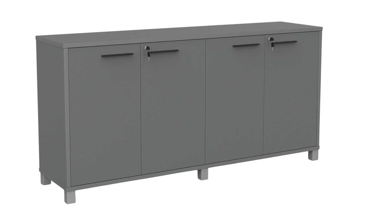 Cubit Credenza Silver / Black / Silver