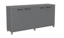 Cubit Credenza Silver / Black / Silver
