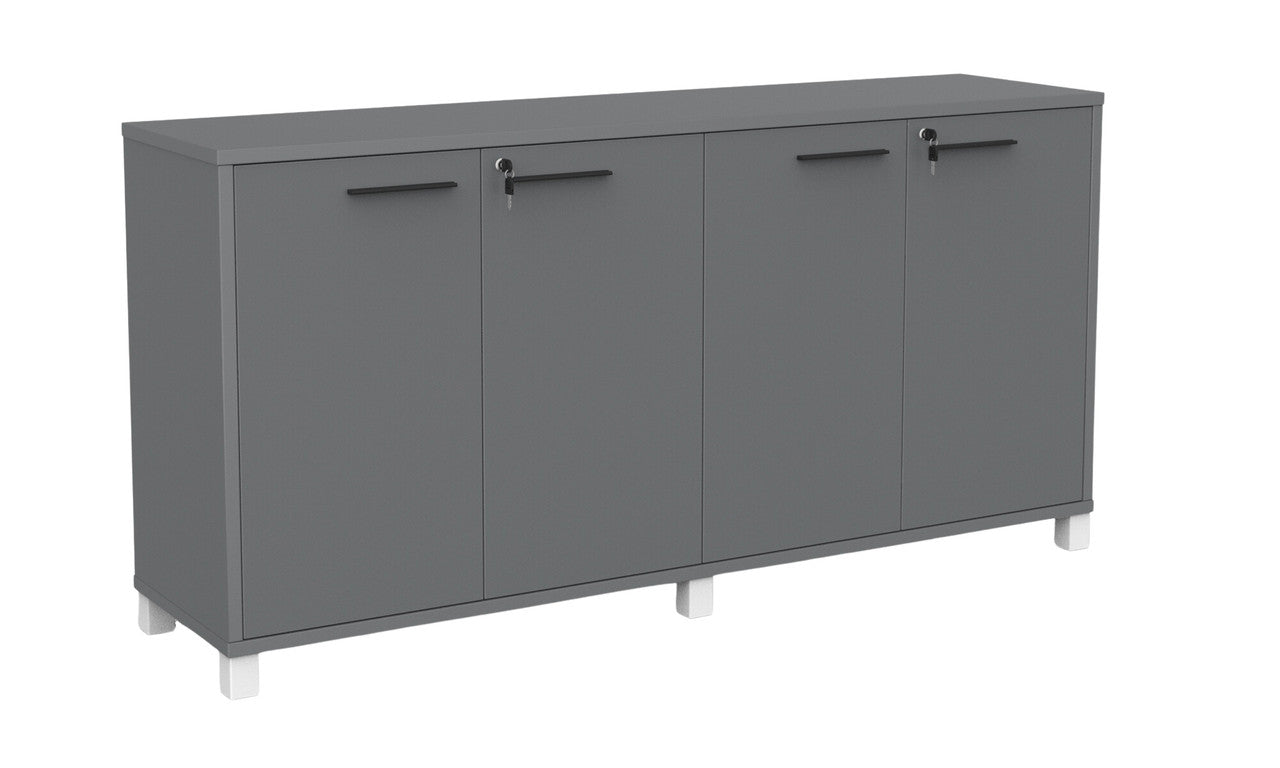 Cubit Credenza Silver / Black / White