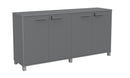 Cubit Credenza Silver / Silver / Silver