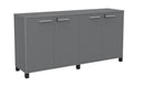 Cubit Credenza Silver / White / Black