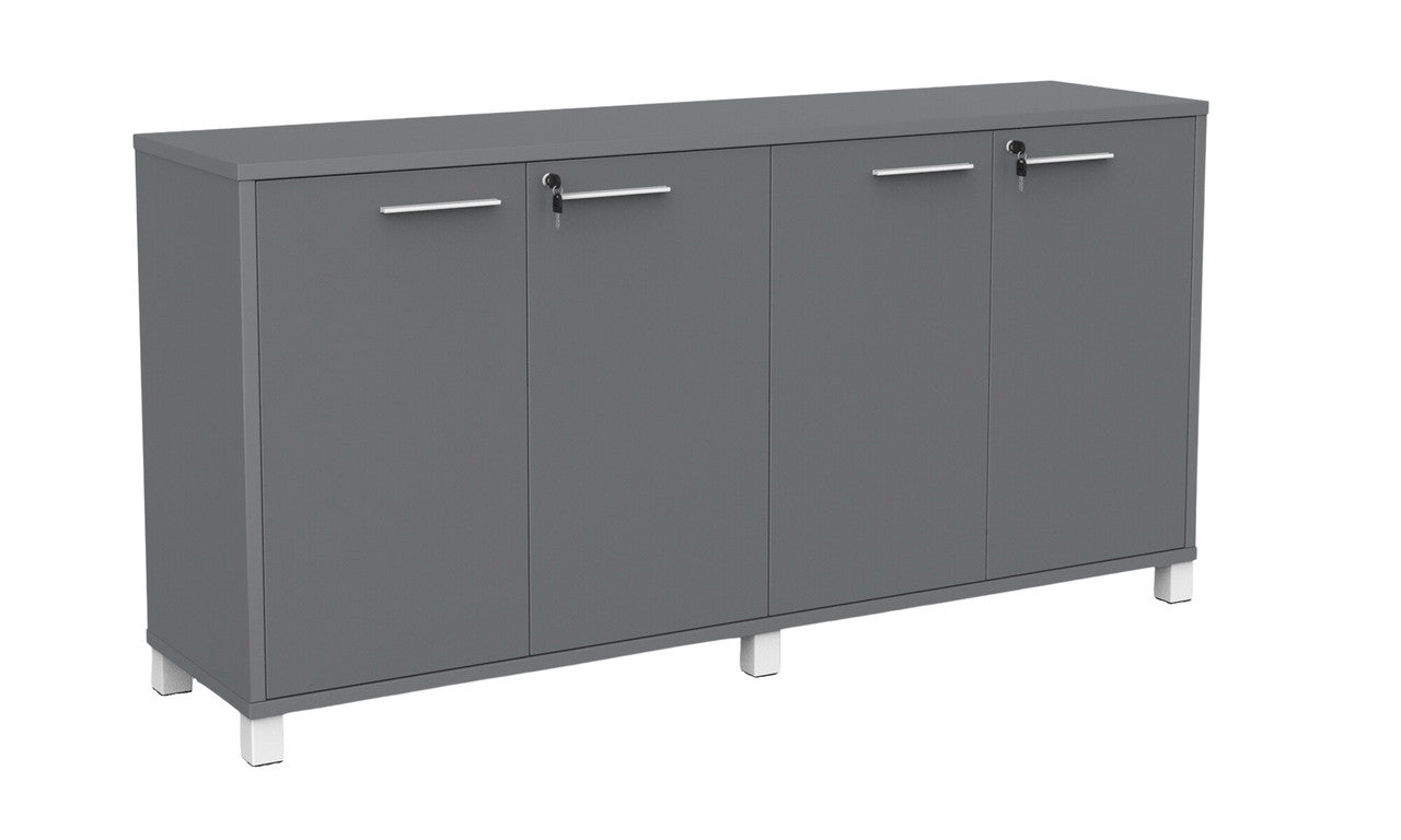 Cubit Credenza Silver / White / White