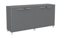 Cubit Credenza Silver / White / White