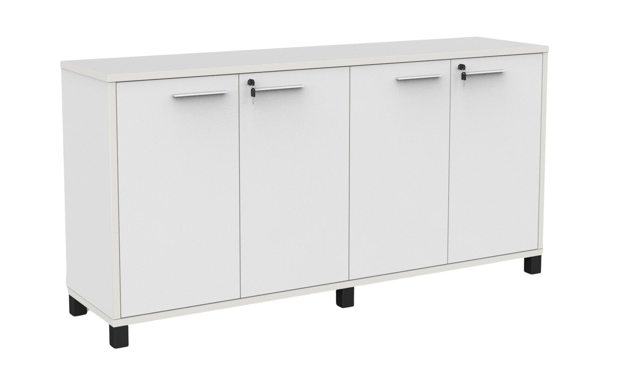 Cubit Credenza White / White / Black