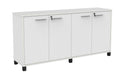 Cubit Credenza White / White / Black