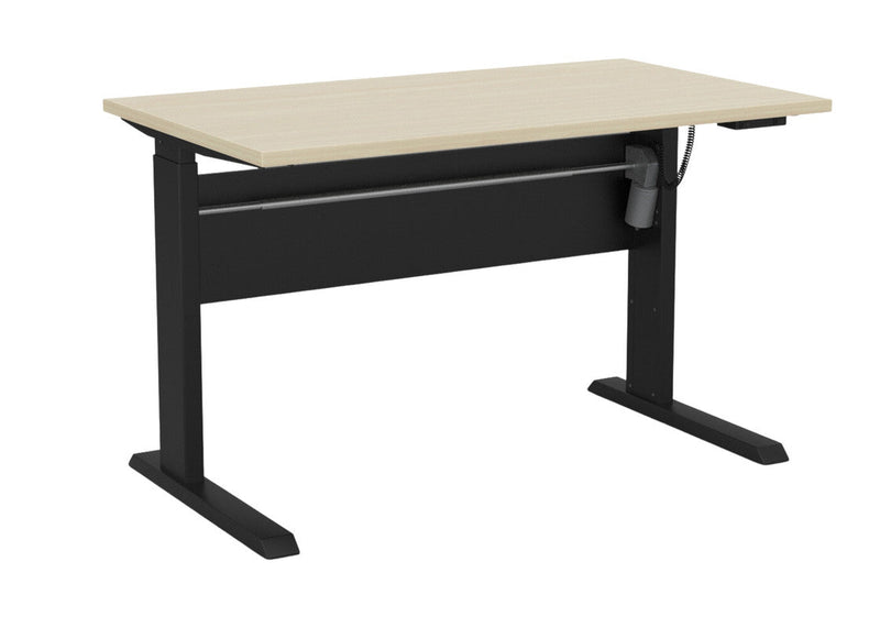 Cubit Electric Standing Desk 1200 x 700 / Nordic Maple / Black