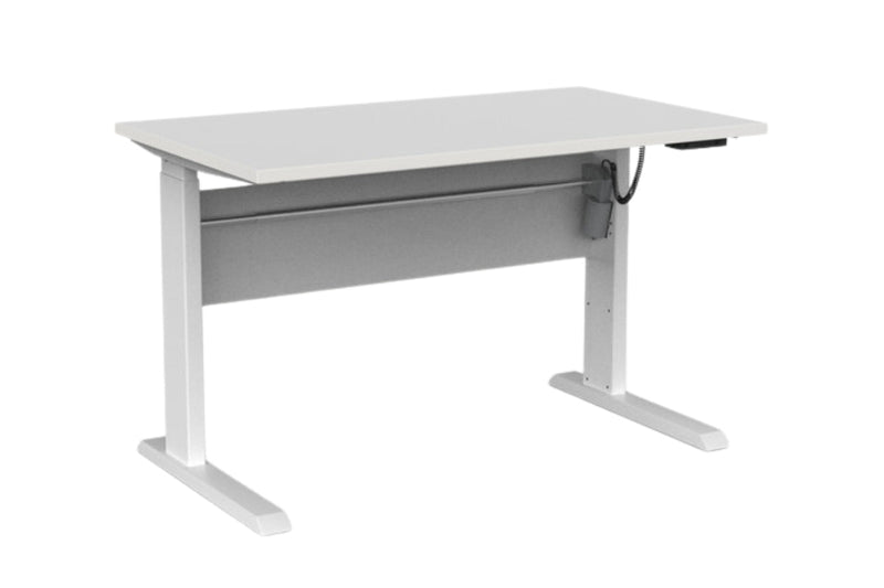 Cubit Electric Standing Desk 1200 x 700 / White / White