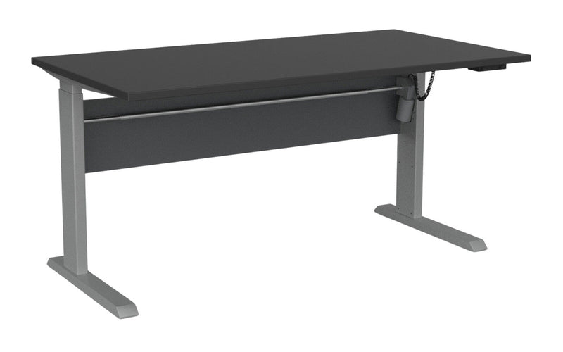 Cubit Electric Standing Desk 1500 x 800 / Black / Silver
