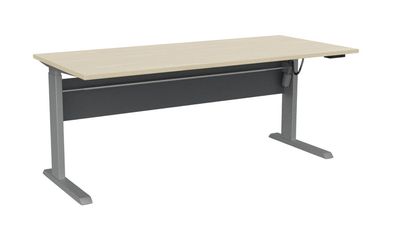 Cubit Electric Standing Desk 1800 x 800 / Nordic Maple / Silver