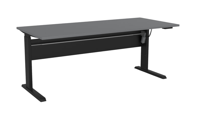 Cubit Electric Standing Desk 1800 x 800 / Silver / Black