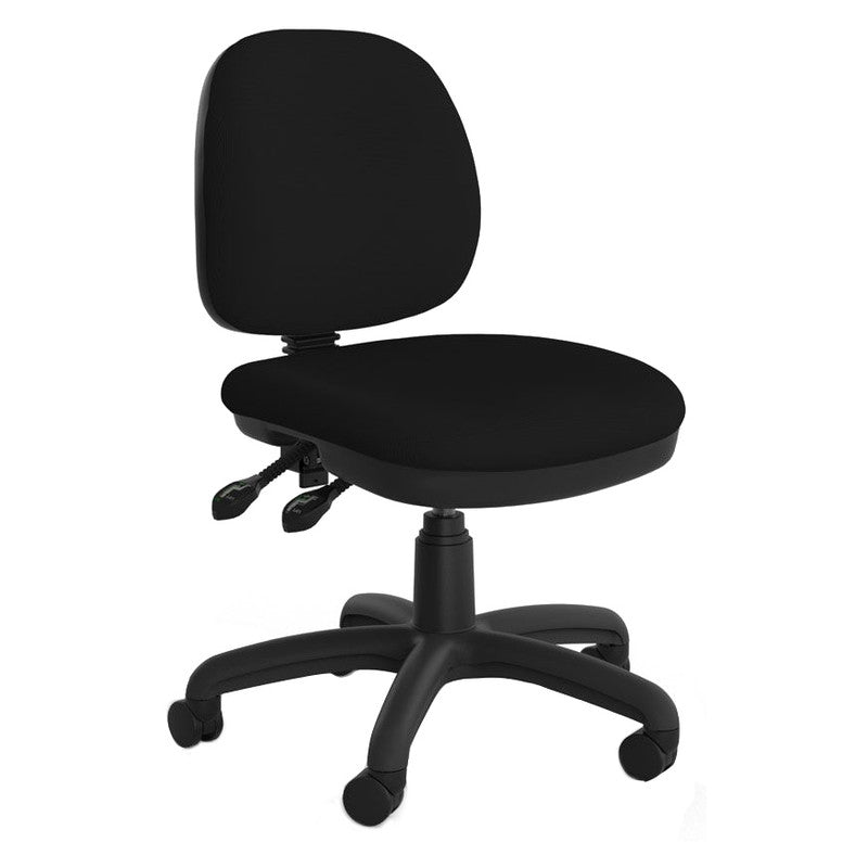 Holly Task Chair Mid Back Black / 2 Lever