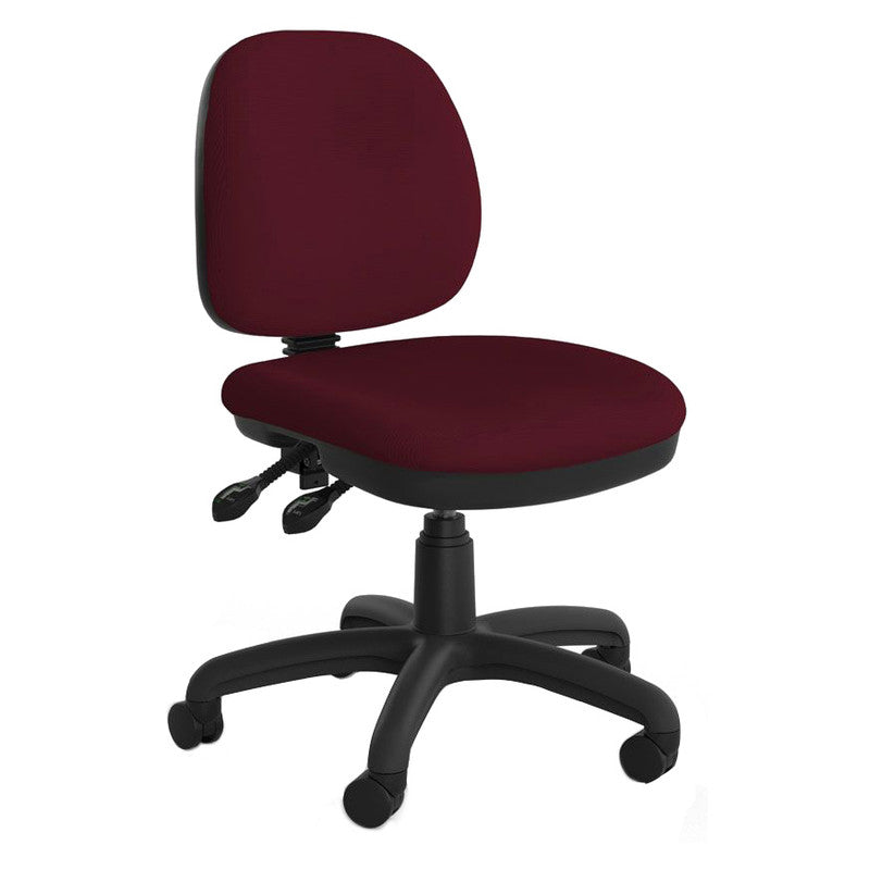 Holly Task Chair Mid Back Ruby Red / 2 Lever