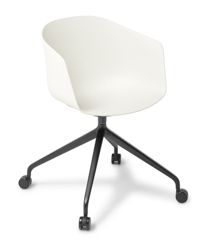Max Tub Swivel Meeting Chair White