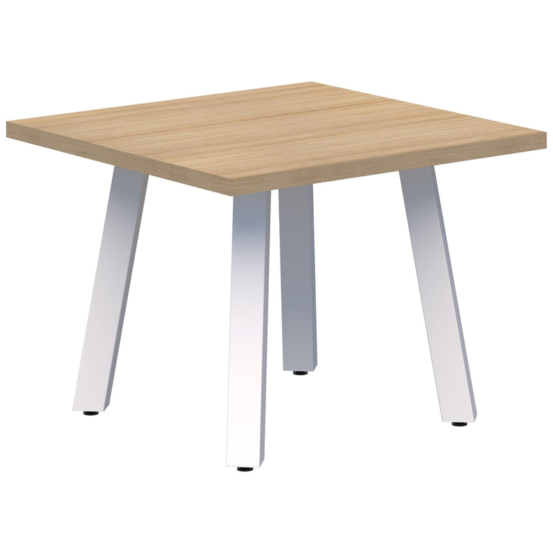 Modella II Square Coffee Table 600 x 600 / Classic Oak / White