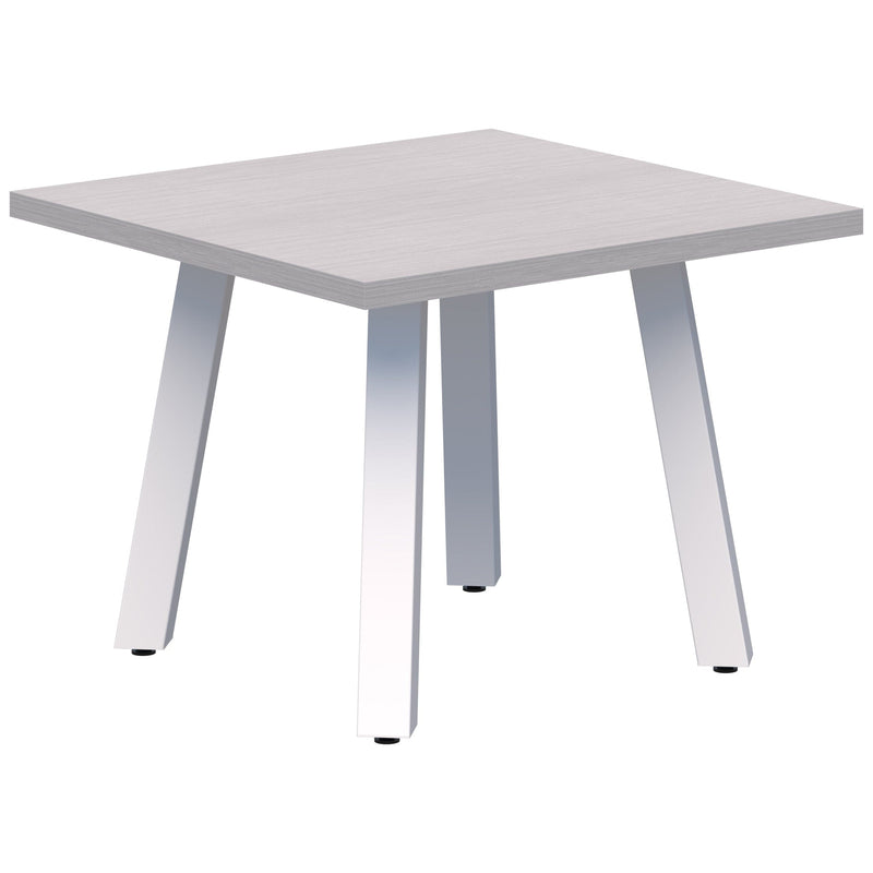 Modella II Square Coffee Table 600 x 600 / Silver Strata / White
