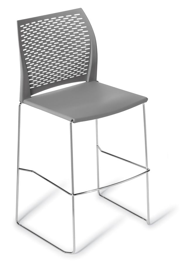 Net Bar Stool Grey