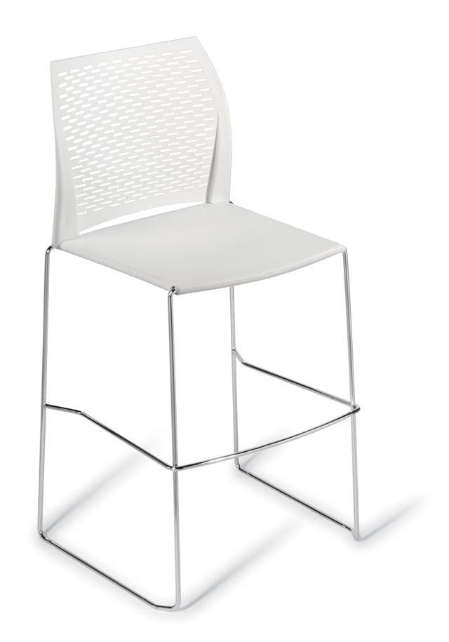 Net Bar Stool White