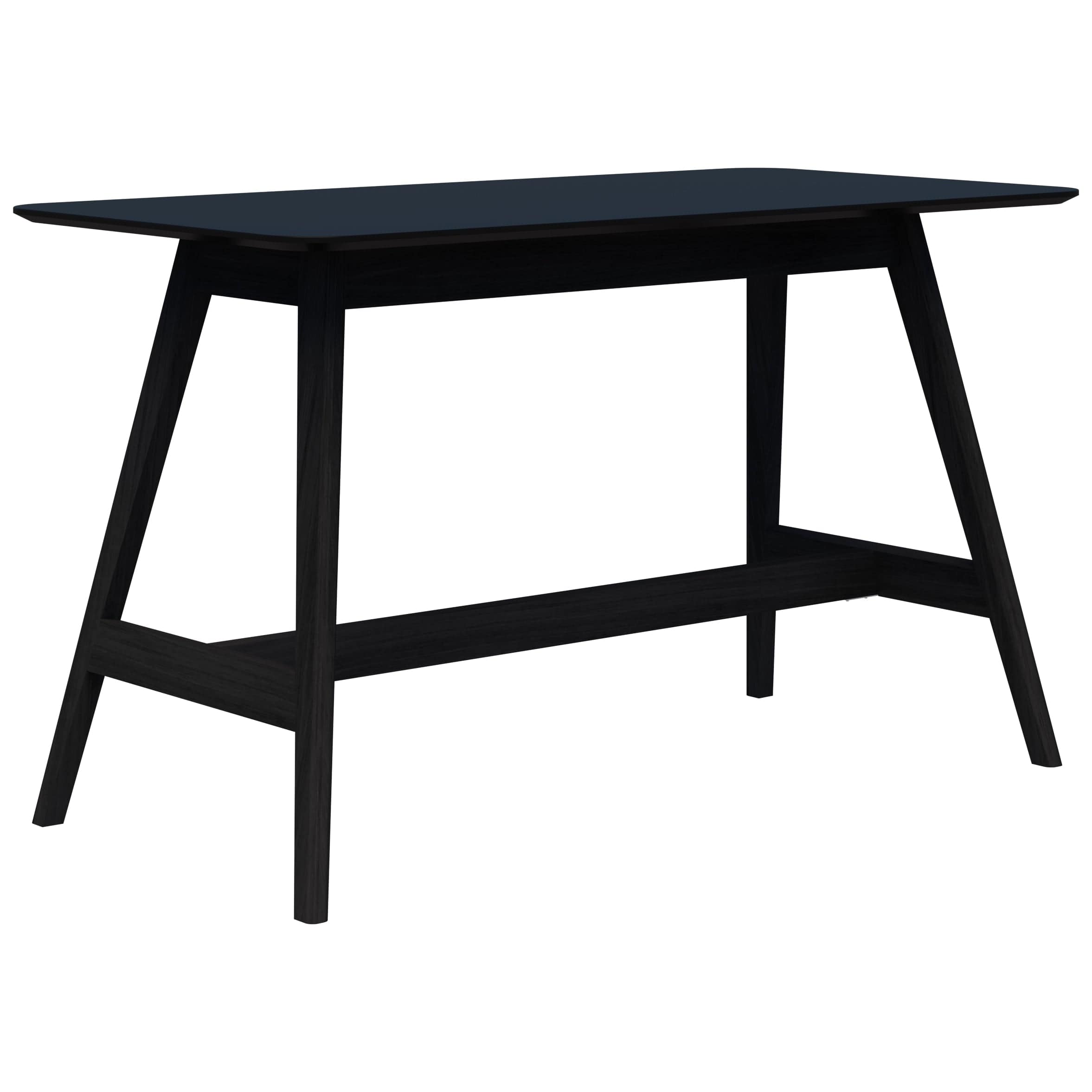 Oslo Bar Leaner 1800 x 900 / Black Velvet Soft Matt / Black Stained Tasmanian Ash