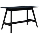 Oslo Bar Leaner 1800 x 900 / Black Velvet Soft Matt / Black Stained Tasmanian Ash