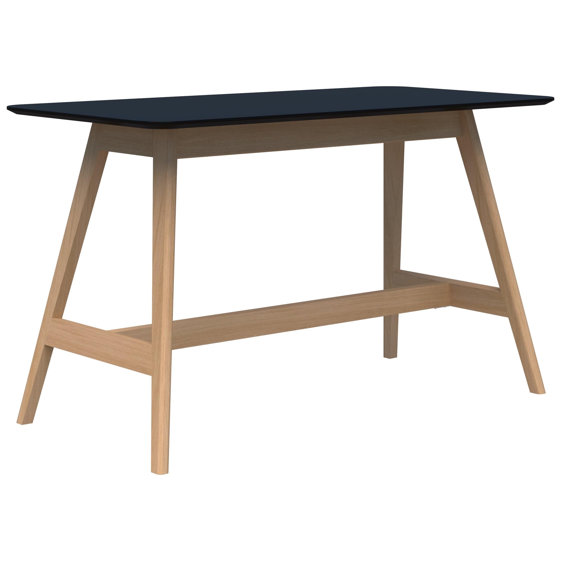 Oslo Bar Leaner 1800 x 900 / Black Velvet Soft Matt / Natural Tasmanian Ash