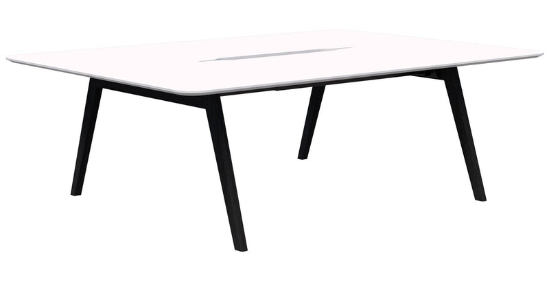 Oslo Touchdown Table 2 Pod (2300 x 1500) / Black Stained Tasmanian Ash