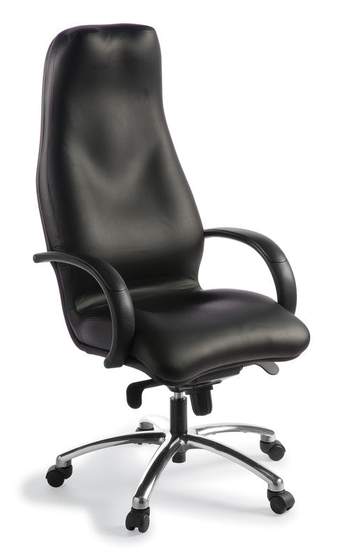 Silhouette Leather Chair Black