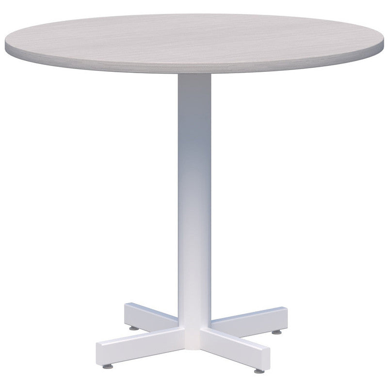 Star Small Table 700D / Silver Strata / White