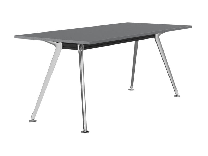 Team Boardroom Table 1800 x 800 / Silver / Polished Alloy