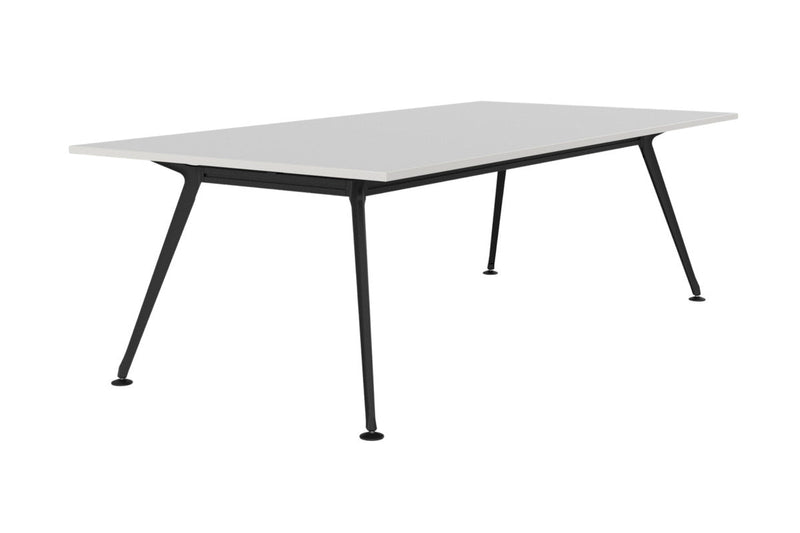 Team Boardroom Table 2400 x 1200 / White / Black