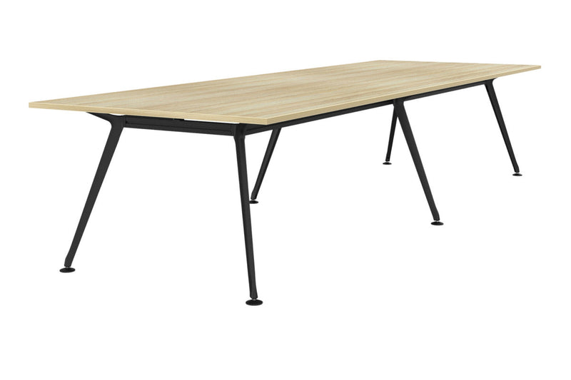 Team Boardroom Table 3600 x 1200 / Atlantic Oak / Black
