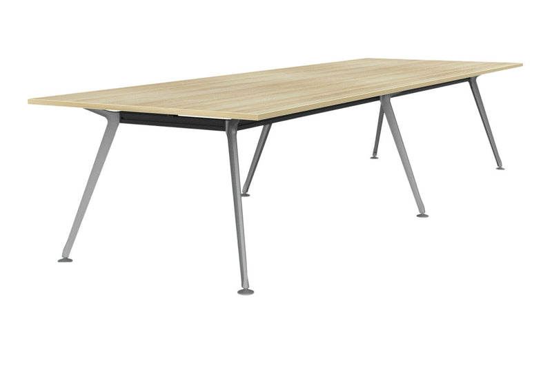 Team Boardroom Table 3600 x 1200 / Atlantic Oak / Silver