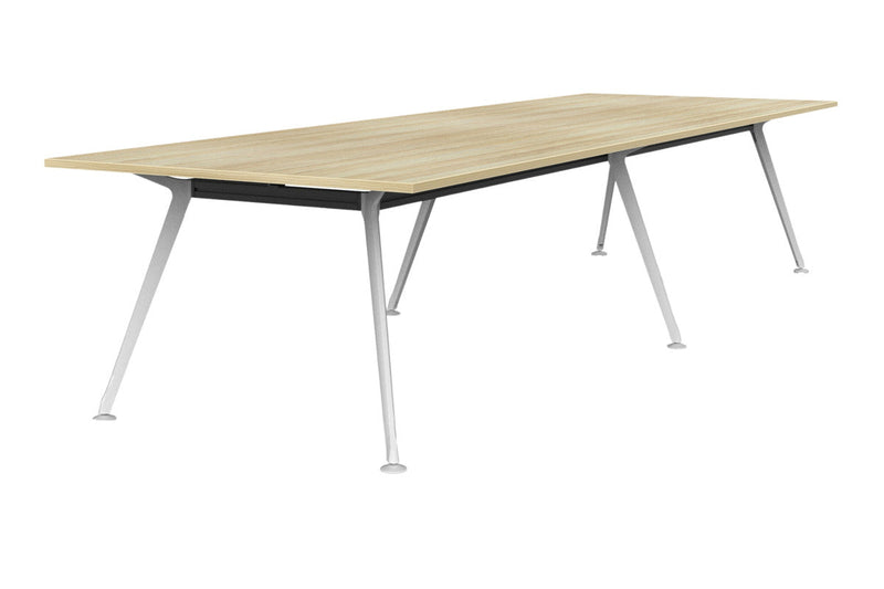 Team Boardroom Table 3600 x 1200 / Atlantic Oak / White