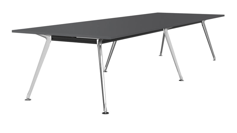 Team Boardroom Table 3600 x 1200 / Silver / Polished Alloy
