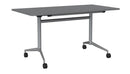 Team Flip Table Rectangle 1400 x 700 / Silver / Silver