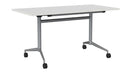 Team Flip Table Rectangle 1400 x 700 / White / Silver