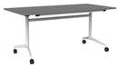 Team Flip Table Rectangle 1600 x 800 / Silver / White